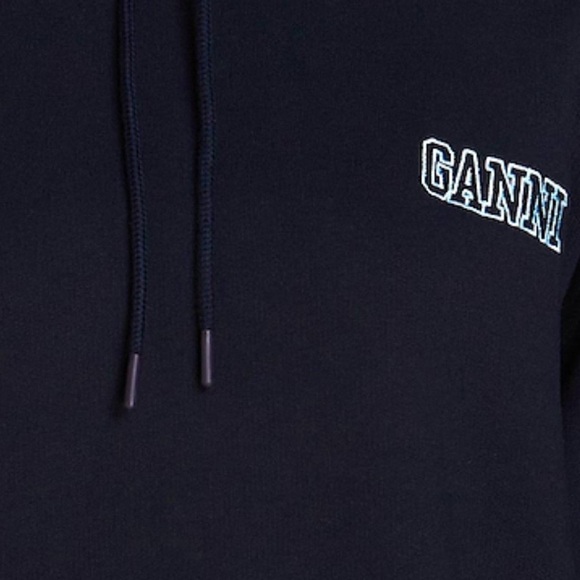 GANNI Hoodie, Navy - NWT - Picture 4 of 8